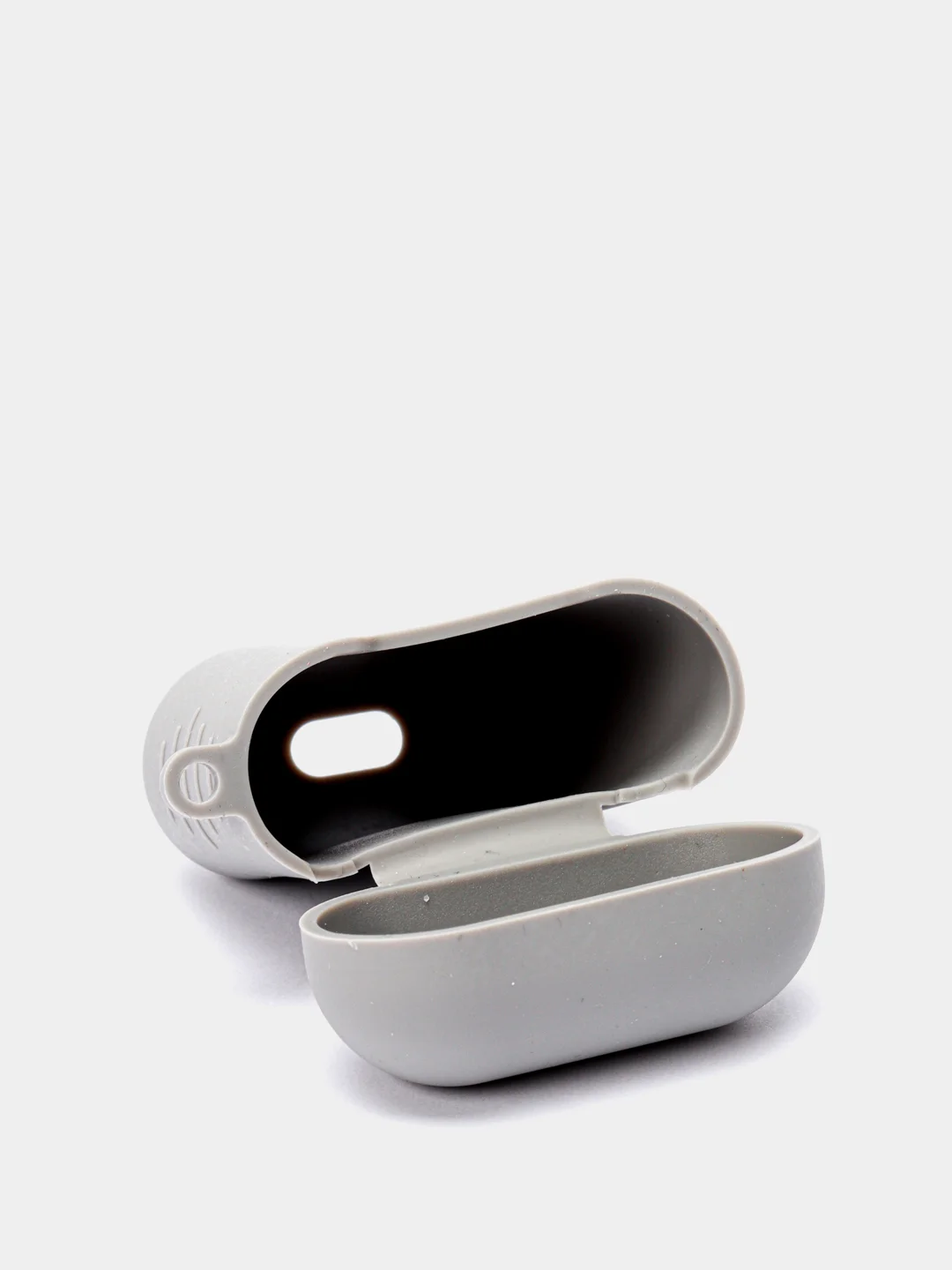 Серый меланж чехол силиконовый для Airpods 1/2