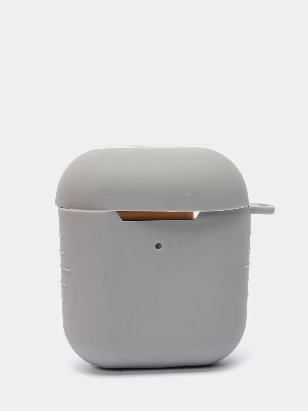 Серый меланж чехол силиконовый для Airpods 1/2