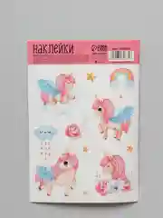 Розовый наклейки-стикеры для ежедневника.  Бумажные наклейки для творчества, 72 вида