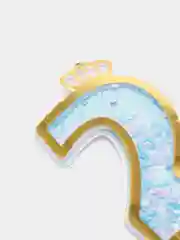 Лазурный топпер для украшения торта Happy birthday