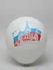 Белый шар латексный 12", 5 дизайнов, набор 5 шт