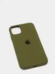 Оливковый чехол Silicone Case для iPhone 11 с закрытым низом