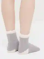 Карамельный носки мохровые мягкие длинные