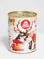 Новогодние носки с зимним строигим дизайном в банке, "С новым годом, с новым счастьем!"