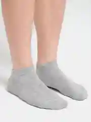 Белый носки мужские короткие хлопковые, однотонные, унисекс