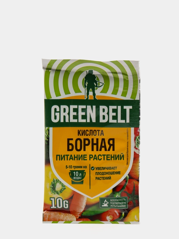 Борная кислота "Green belt", 4 упаковки по 10 гр