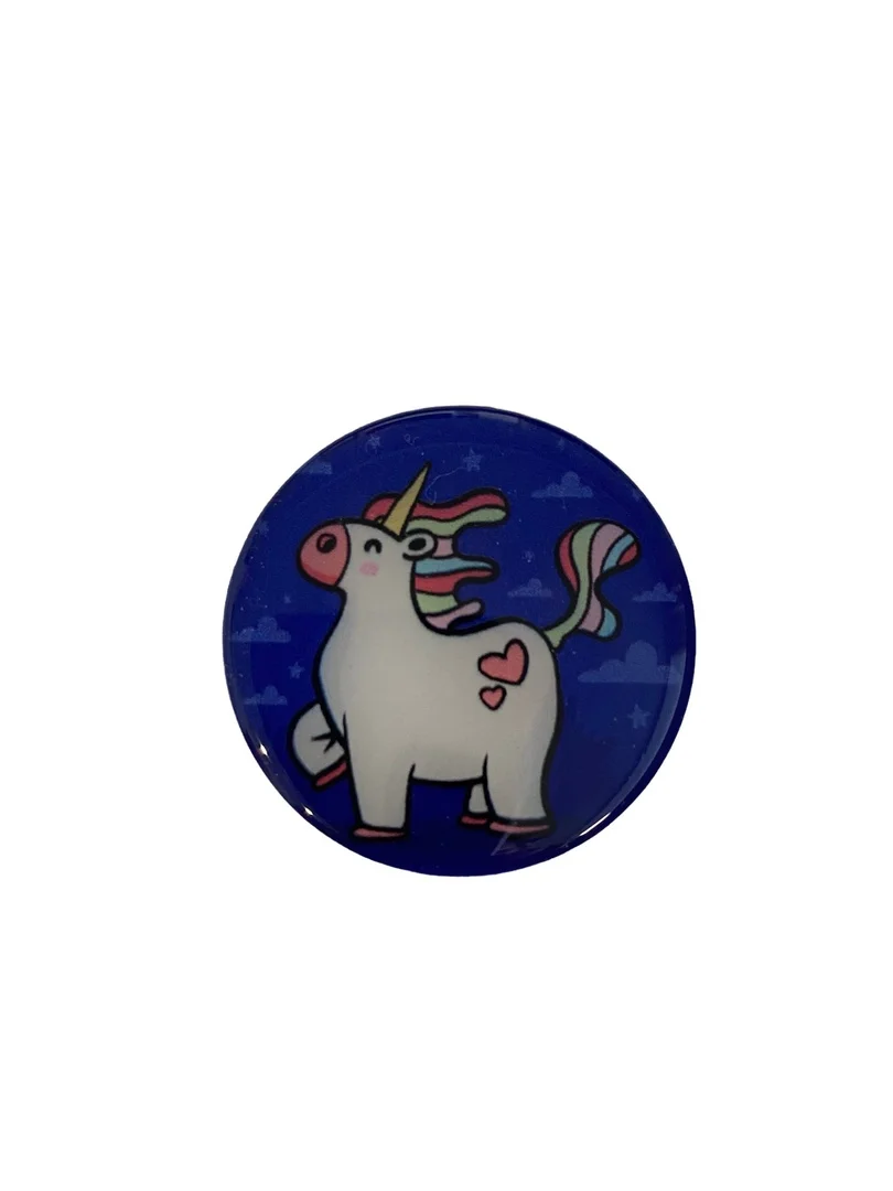 Коричневый попсокет - подставка для телефона, popsocket (единороги)
