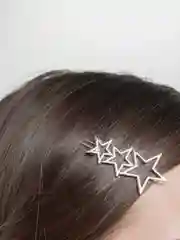 Зеленый металлическая заколка для волос