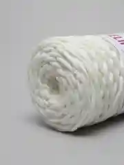 Молочный шнур для вязания полиэфирный с сердечником, шнур в шнуре, 5 мм, 100 м, Kotelife