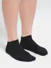 Черный носки мужские короткие хлопковые, однотонные, унисекс