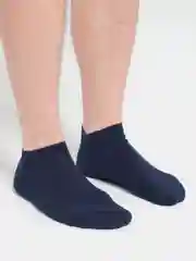 Темно-синий носки мужские короткие хлопковые, однотонные, унисекс