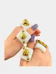 Кольцо женское акриловое