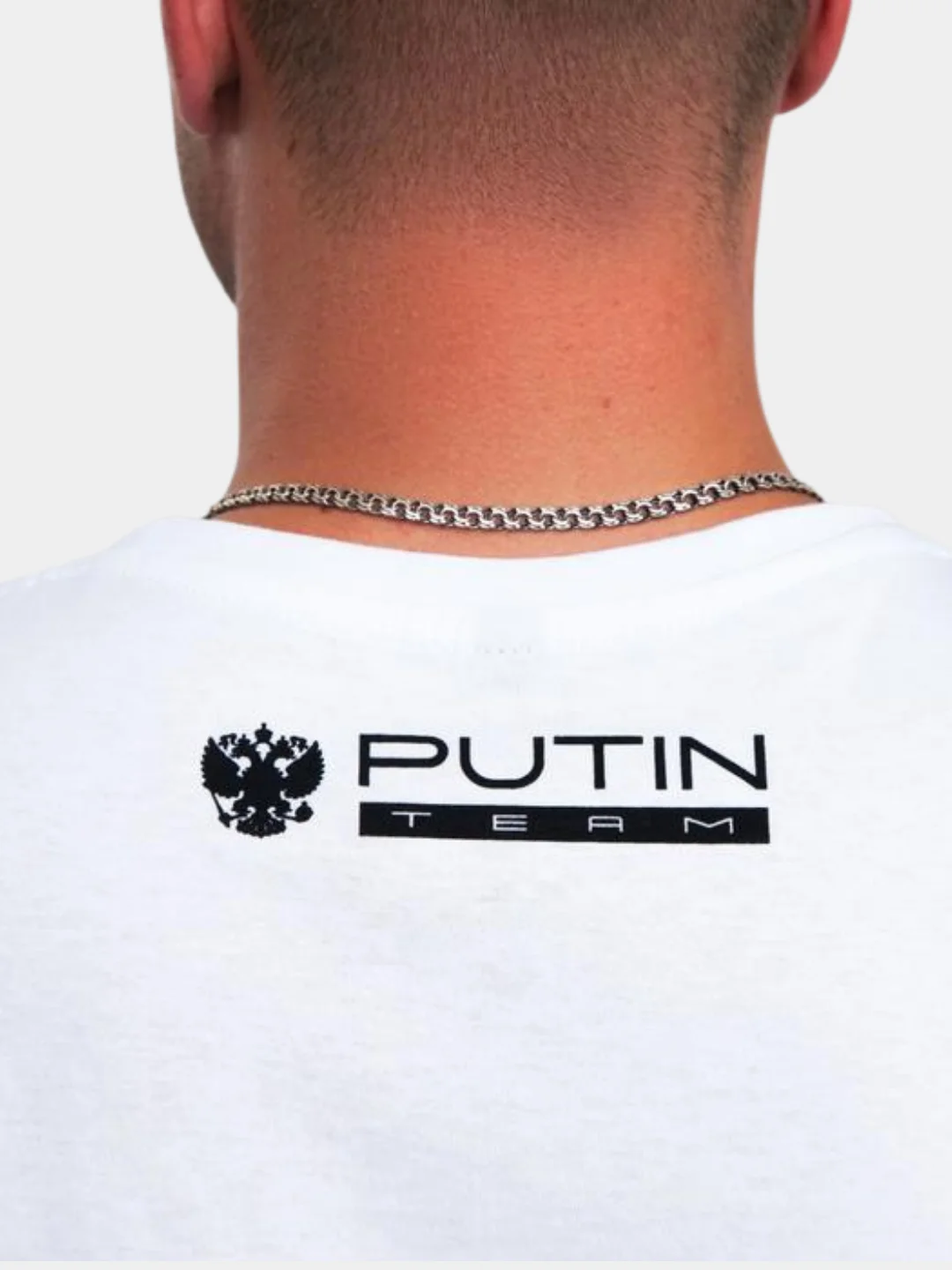 Футболка белая "Команда Путина", унисекс