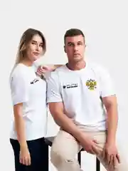 Футболка белая "Команда Путина", унисекс