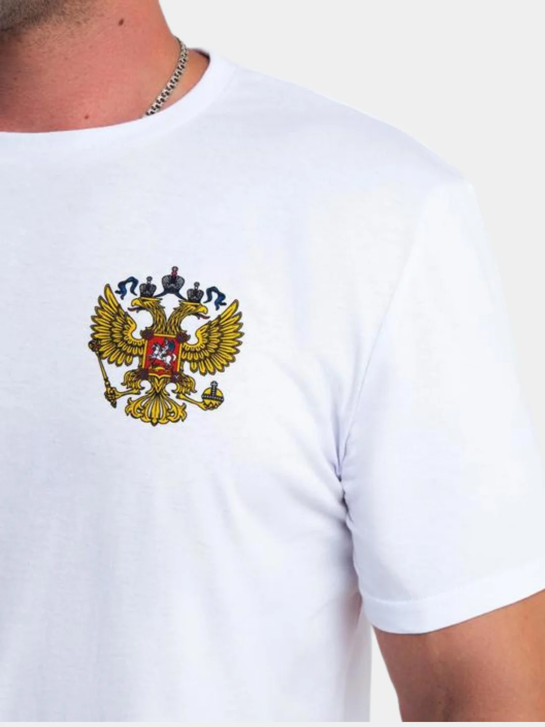 Футболка белая "Команда Путина", унисекс