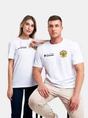 Футболка белая "Команда Путина", унисекс