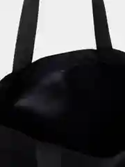 Сумка-шоппер черная тканевая с принтом Так модно, для второй и сменной обуви, бассейна