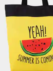 Сумка шопер для пляжа, бассейна тканевая с принтом Summer
