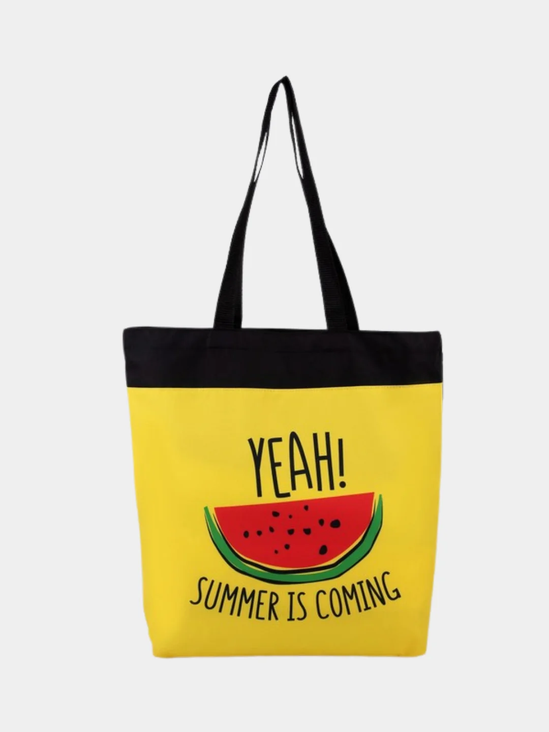 Сумка шопер для пляжа, бассейна тканевая с принтом Summer