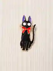 Черный брошь женская "Котик"