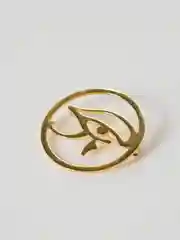 Золотой брошь женская