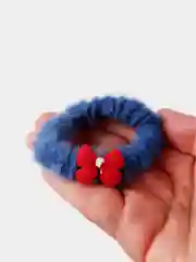 Индиго резинка для волос, с фигуркой, плюшевая резинка
