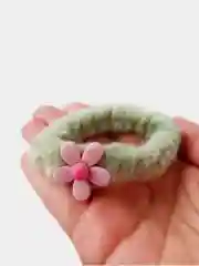 Лайм резинка для волос, с фигуркой, плюшевая резинка