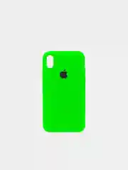 Салатовый чехол силиконовый для iPhone X, XR, XS, 12 цветов