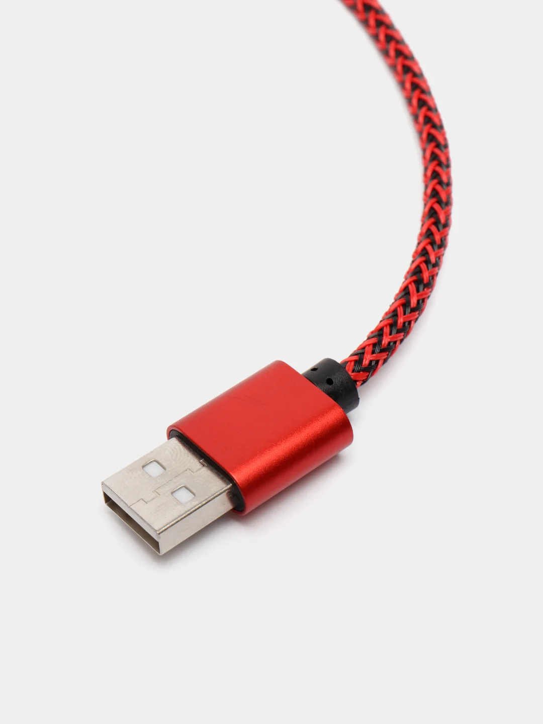 Красный кабель USB - microUsb для Зарядки и Передачи данных