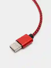 Красный кабель USB - microUsb для Зарядки и Передачи данных