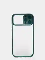Зеленый чехол с защитой камеры для iPhone 12  PRO MAX (Матовый Чехол)
