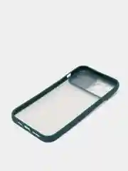 Зеленый чехол с защитой камеры для iPhone 12  PRO MAX (Матовый Чехол)