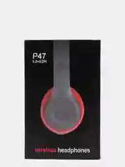 Красный беспроводные блютуз наушники P47 Wireless