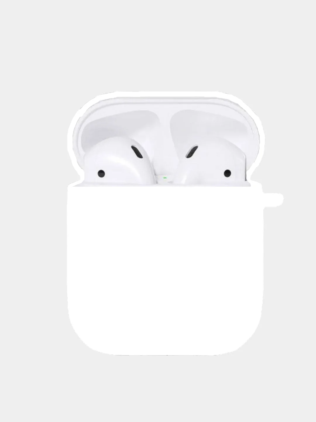 Белый чехол для наушников AirPods 1, 2, TWS i9s, i10, i12, i13, i14, i15, i100