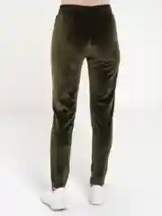 Зеленый женские велюровые брюки Elendi 57030