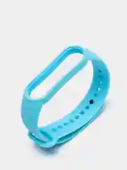 Голубой силиконовый ремешок Xiaomi Mi Band 5, 6 / Ремешок для фитнес браслета Xiaomi Mi Band 5,6