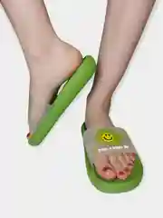 Зеленый женские шлёпанцы