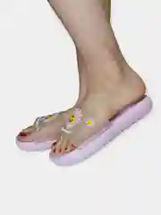 Пастельно-коралловый женские шлёпанцы