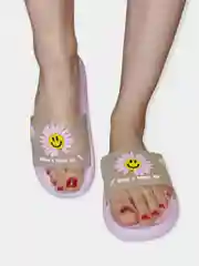 Пастельно-коралловый женские шлёпанцы