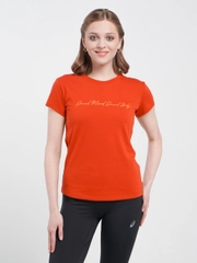 Футболка женская Asics спортивная с принтом