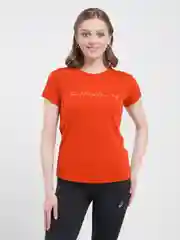 Футболка женская Asics спортивная с принтом