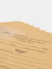 Голубой приглашение свиток крафт, с тиснением, по 10 шт, 17 х 23 см