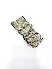 Серебряный заколка женская со стразами, 3 цвета