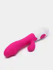 Розовый вибратор точки G со стимуляцией клитора