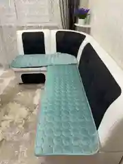 Накидка-сидушка на кухонный уголок, 50/150, 2 штуки, светлый бирюза