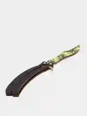 Хаки нож деревянный бабочка кс го / cs go