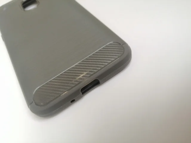 Тёмно-серый силиконовый усиленный чехол Samsung j2 18(j250)/ джей 2 18