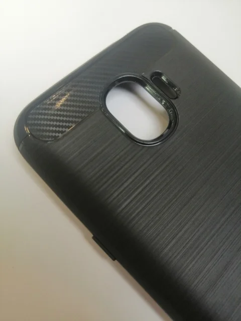 Тёмно-серый силиконовый усиленный чехол Samsung j2 18(j250)/ джей 2 18