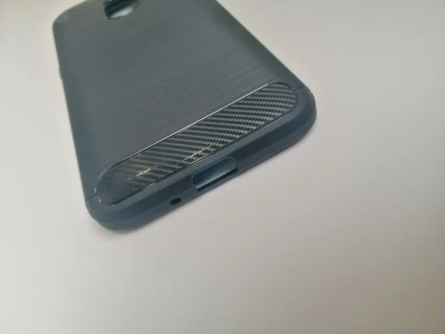 Тёмно-серый силиконовый усиленный чехол Samsung j2 18(j250)/ джей 2 18