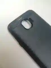 Тёмно-серый силиконовый усиленный чехол Samsung j2 18(j250)/ джей 2 18